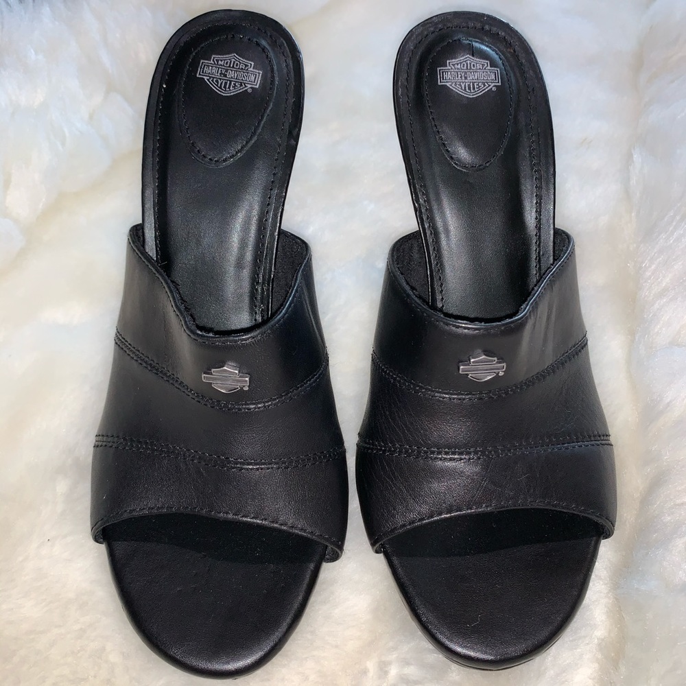 NWOT Harley-Davidson Sandria Mule Heels